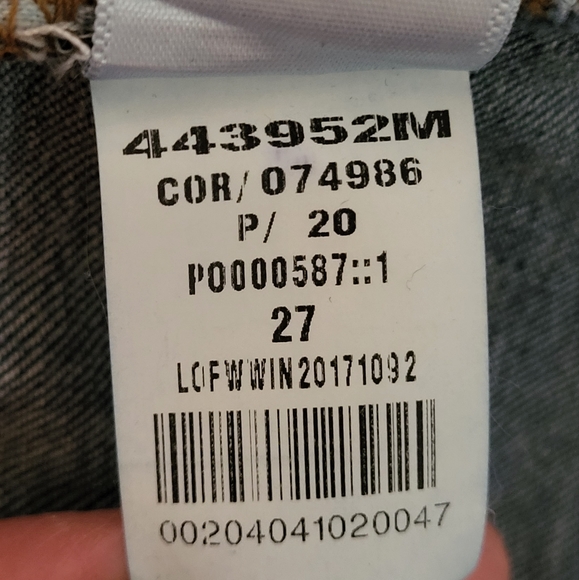 Loft Dark Wash Women's Blue Jeans Cuffed Size 4/27 - Picture 6 of 13